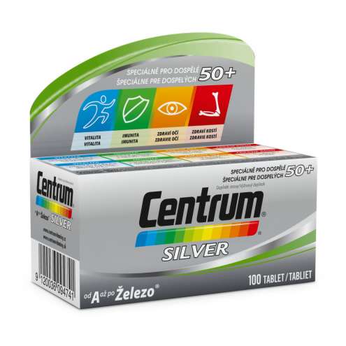 CENTRUM SILVER 50+ s Multi-Efektem, Мультивитаминный комплекс 50+, 100 таб.